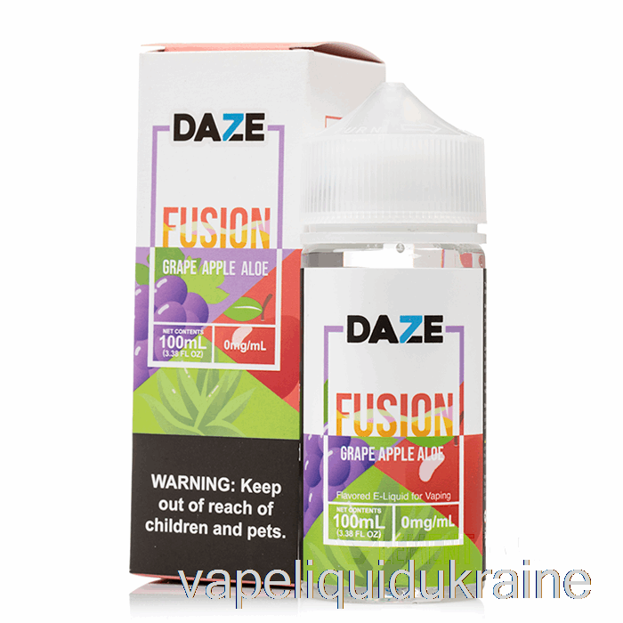 Vape Ukraine Grape Apple Aloe - 7 Daze Fusion - 100mL 0mg